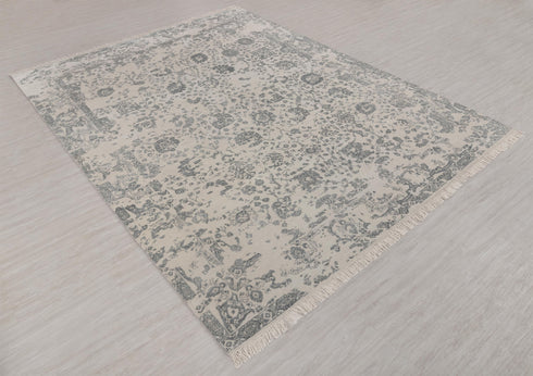 8x10 Modern Handmade Wool Silk Rug Rug#7092(242x300 Cms.)