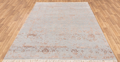 8X10 Rug Modern Handmade Wool Rug by Women Artisans #1577 (242x300 Cms.)