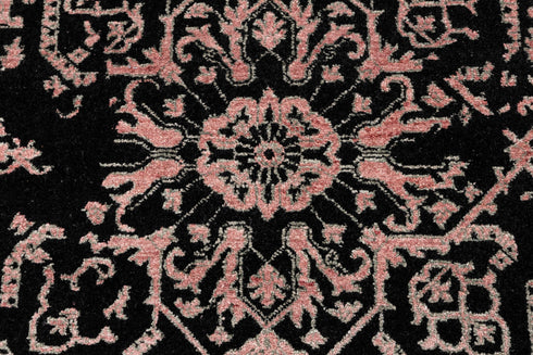 9x12 Handmade Black Modern Decorative Rug in Wool & Silk 9X12 Rug #1746 (275x365 Cms.)