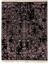 8X10 Rug Black Pink Modern Soft Pile Rug Transitional Rug Wool & Silk Rug #1911 (242x300 Cms.)