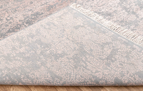 8X10 Rug Modern Handmade Rug Gray Wool Rug #2474 (242x300 Cms.)