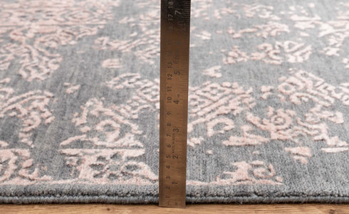 8X10 Rug Modern Handmade Rug Gray Wool Rug #2474 (242x300 Cms.)