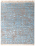 8x10 Grey Blue Wool & Silk Rug Handknotted Rug #2504(242x300 Cms.)