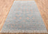 8x10 Area Rug Handmade Jewel Design Wool & Silk Grey #2931(242x300 Cms.)