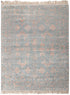 8x10 Area Rug Handmade Jewel Design Wool & Silk Grey #2931(242x300 Cms.)