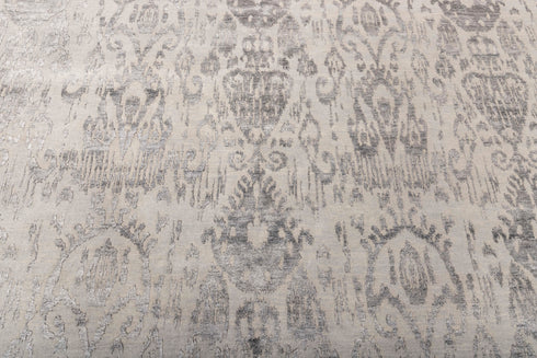 10x14 Grey/Charcoal  Modern Design Rug Indian Handknotted Rug #3369 (300x450 cm.) Free Shipping!!!