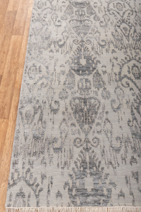 10x14 Grey/Charcoal  Modern Design Rug Indian Handknotted Rug #3369 (300x450 cm.) Free Shipping!!!