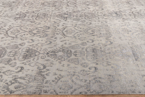10x14 Grey/Charcoal  Modern Design Rug Indian Handknotted Rug #3369 (300x450 cm.) Free Shipping!!!