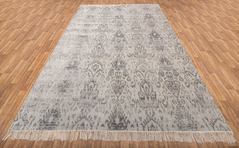 10x14 Grey/Charcoal  Modern Design Rug Indian Handknotted Rug #3369 (300x450 cm.) Free Shipping!!!