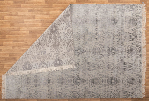 10x14 Grey/Charcoal  Modern Design Rug Indian Handknotted Rug #3369 (300x450 cm.) Free Shipping!!!