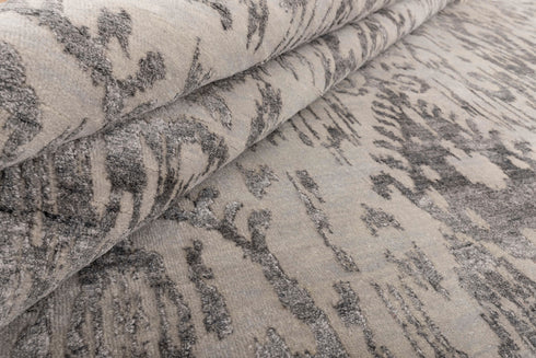 10x14 Grey/Charcoal  Modern Design Rug Indian Handknotted Rug #3369 (300x450 cm.) Free Shipping!!!