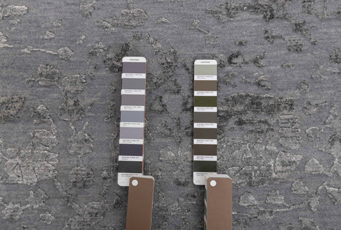 8X10 Modern Rug Grey Handmade Wool Silk Free Shipping Rug#3781