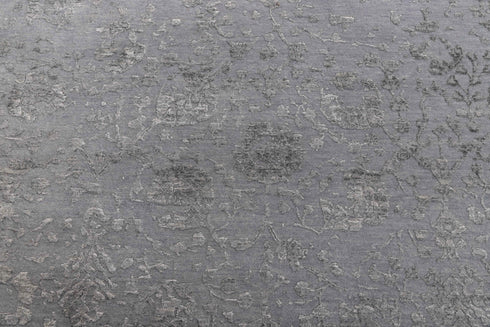 8X10 Modern Rug Grey Handmade Wool Silk Free Shipping Rug#3781