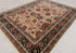 8x10 Classic Cream Navy High Quality Hand Knotted Wool Rug #5554