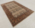 6x9 Ivory Cream High Quality Hand Knotted Wool Rug, Beige-Rust..#5557