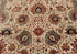 9x12 Cream Navy Hadji Jalili Hand Knotted Wool Rug, Classic Decor-5658