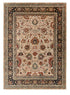 9x12 Cream Navy Hadji Jalili Hand Knotted Wool Rug, Classic Decor-5658