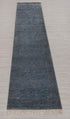 2.7x10 Ft. Transitional Rug Runner Rug, Contemporary Rug, Rug, Wool & Silk Rug #4903