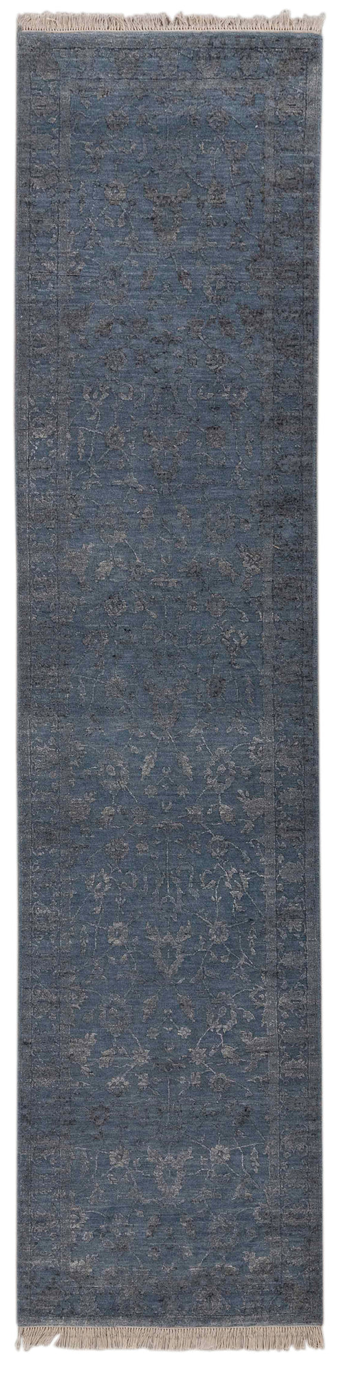 2.7x10 Ft. Transitional Rug Runner Rug, Contemporary Rug, Rug, Wool & Silk Rug #4903