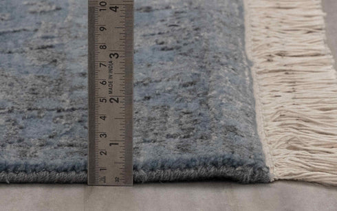 2.7x10 Ft. Transitional Rug Runner Rug, Contemporary Rug, Rug, Wool & Silk Rug #4903