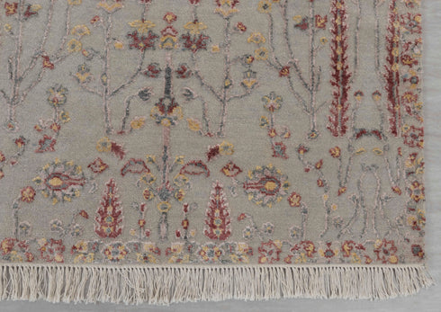 3x5 Rug Tree of Life Garden Design Rug Rug Modern Handmade Wool & Silk Rug, #779(90x150 Cms.)