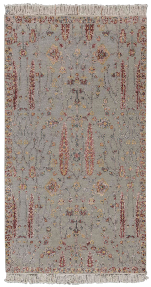 3x5 Rug Tree of Life Garden Design Rug Rug Modern Handmade Wool & Silk Rug, #779(90x150 Cms.)