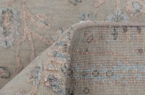 2.5x8 Ft. Tree of Life Transitional Rug Runner Rug, Contemporary Rug, Rug, Wool & Silk Rug #1108