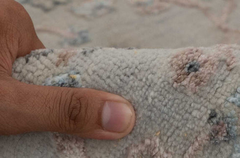 2.5x8 Ft. Tree of Life Transitional Rug Runner Rug, Contemporary Rug, Rug, Wool & Silk Rug #1108