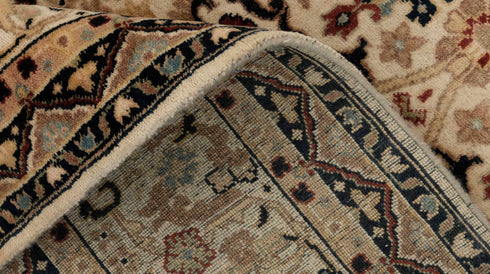 8x10 Beige Floral Design Rug High Quality Classic Hand Knotted Wool Rug #5566