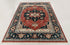 8x10 Mahal Red Navy Vintage Finish Design Rug Classic Design Hand Knotted High Quality Wool Rug #PS-5