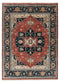 8x10 Mahal Red Navy Vintage Finish Design Rug Classic Design Hand Knotted High Quality Wool Rug #PS-5