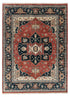 8x10 Mahal Red Navy Vintage Finish Design Rug Classic Design Hand Knotted High Quality Wool Rug #PS-5