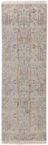 2.6x10 Ft. Tree of Life Transitional Rug Runner Rug, Contemporary Rug, Rug, Wool & Silk Rug #145-A,B