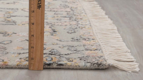 2.6x10 Ft. Tree of Life Transitional Rug Runner Rug, Contemporary Rug, Rug, Wool & Silk Rug #145-A,B