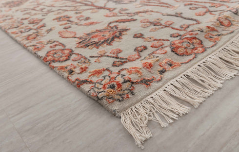 9 x 12 Garden Tree of Life Design Rug Transitional Rug Style Handmade Rug #399(275x365 Cms.)