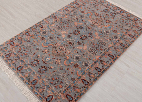 3x5 Rug Rug Modern Handmade Wool & Silk Rug, #7102-A,B(90x150 Cms.)