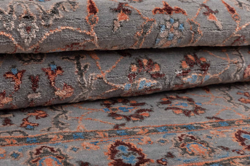 3x5 Rug Rug Modern Handmade Wool & Silk Rug, #7102-A,B(90x150 Cms.)