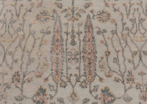 3x5 Rug Tree of Life Rug Modern Handmade Wool & Silk Rug, #7058(90x150 Cms.)