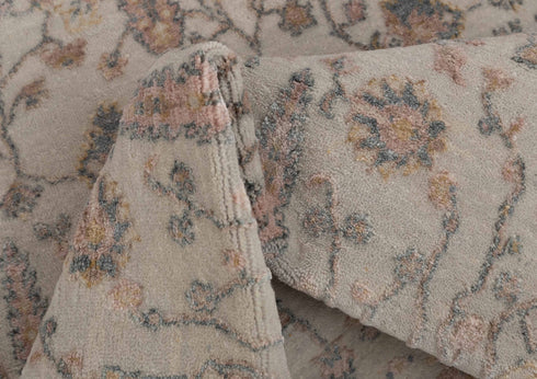 3x5 Rug Tree of Life Rug Modern Handmade Wool & Silk Rug, #7058(90x150 Cms.)