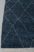 5x8 Moroccan Handmade Wool Rug Modern Rug Blue Rug Free Shipping !!! #5926