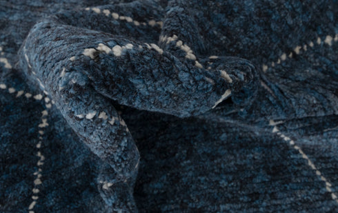 5x8 Moroccan Handmade Wool Rug Modern Rug Blue Rug Free Shipping !!! #5926