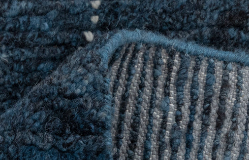 5x8 Moroccan Handmade Wool Rug Modern Rug Blue Rug Free Shipping !!! #5926