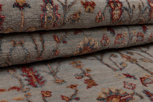 4x6 Rug Tree of Life Pine Garden Modern Handmade Wool & Silk Rug, #5421