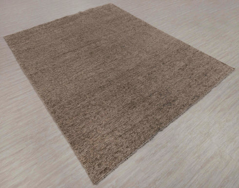 8x10 Rug Natural Wool Solid Handmade Rug #3572 (242x300 Cms.)