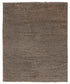 8x10 Rug Natural Wool Solid Handmade Rug #3572 (242x300 Cms.)