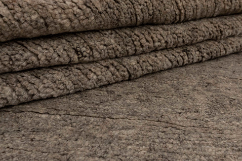 8x10 Rug Natural Wool Solid Handmade Rug #3572 (242x300 Cms.)