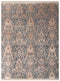 8x10 Area Rug Gray Light Copper Handmade Ikat Rug, Transitional Style Rug, Boho Rug Gray #2568(242x300 Cms.)