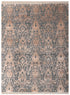 8x10 Area Rug Gray Light Copper Handmade Ikat Rug, Transitional Style Rug, Boho Rug Gray #2568(242x300 Cms.)