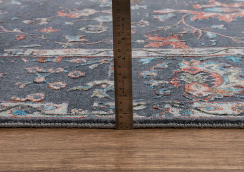 8x10 Grey Modern Transitional Area Wool & Silk Rug Handknotted Rug #5018(242x300 Cms.)