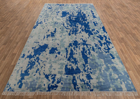 10x14 Modern Handmade Abstract Wool Area Rug #8013 (300x450 cms.)
